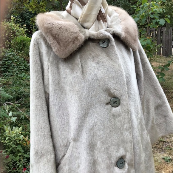 Vintage 1950/60’s Faux Beaver Coat - Picture 2 of 5